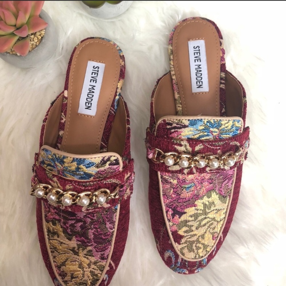 Steve Madden Musk Brocade Mule - NWOT